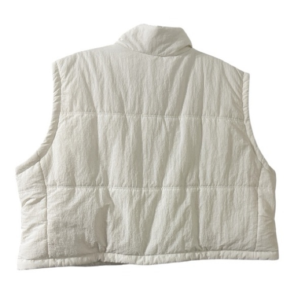 THREAD & SUPPLY Ivory Puffer Vest – Size 3X - Picture 2 of 5